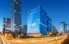 A financial center in Beijing (large volume concrete)