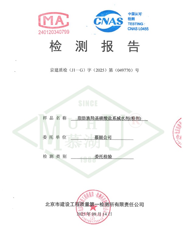 Aliphatic water reducing agent