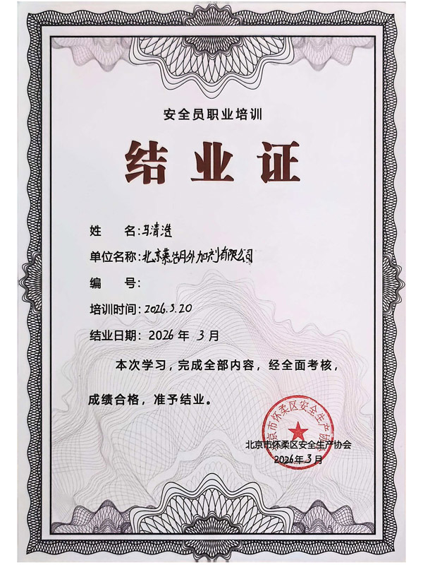 Vocational training for safety officers