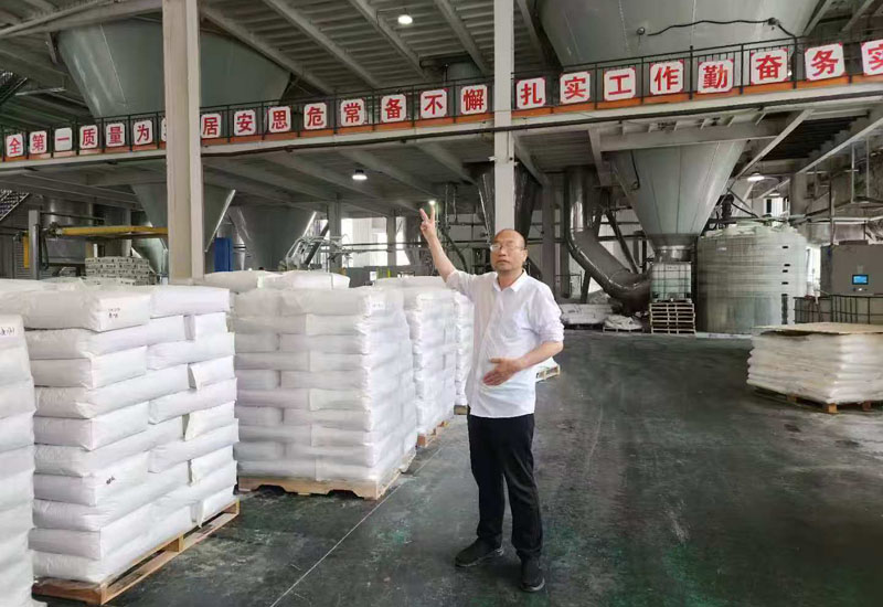 Muhu brand water reducing agent powder is produced day and night overtime