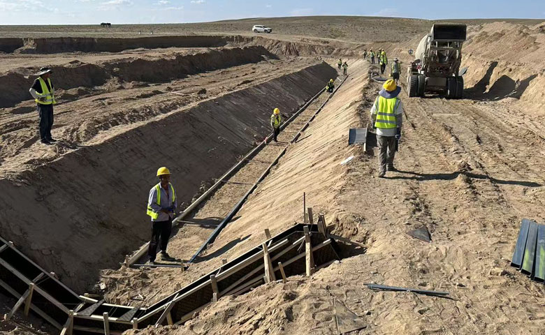 减水剂应用于水渠现场施工(视频）