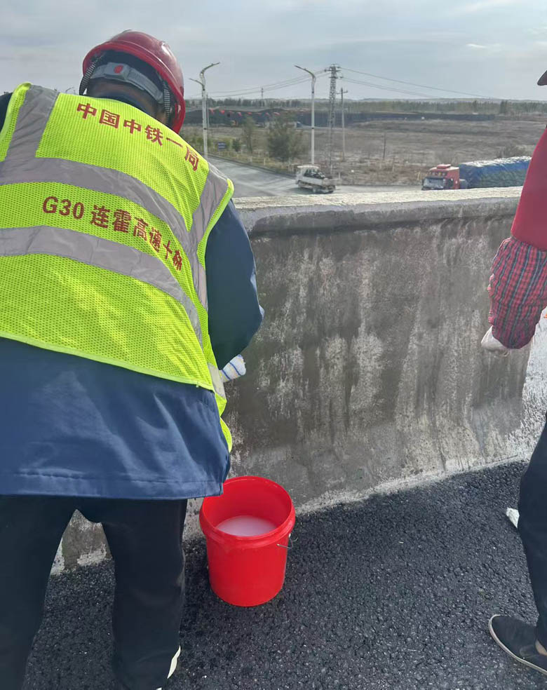 硅烷膏体施工现场